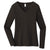 District Women's Black Very Important Tee Long Sleeve V-Neck