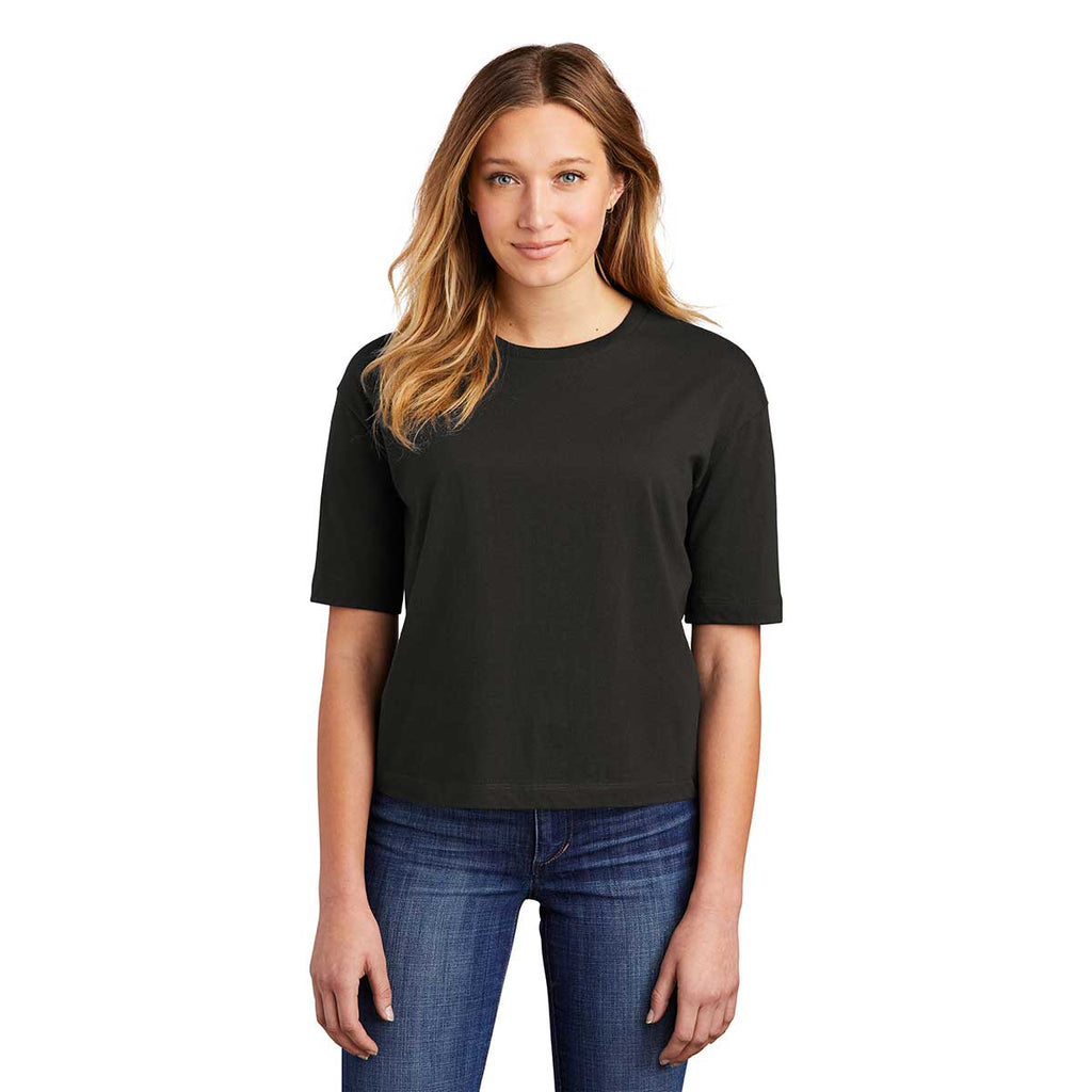 District Women's Black V.I.T. Boxy Tee