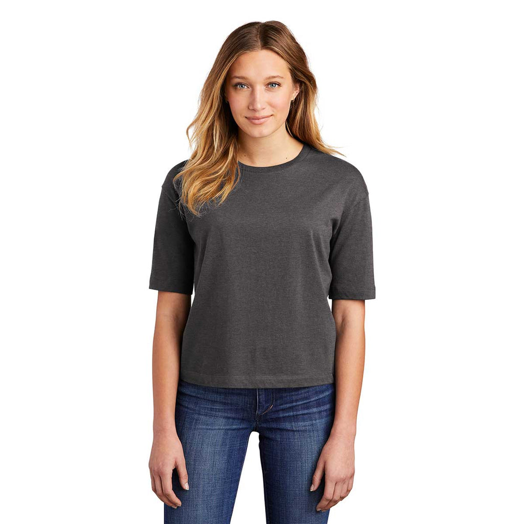 District Women's Heathered Charcoal V.I.T. Boxy Tee