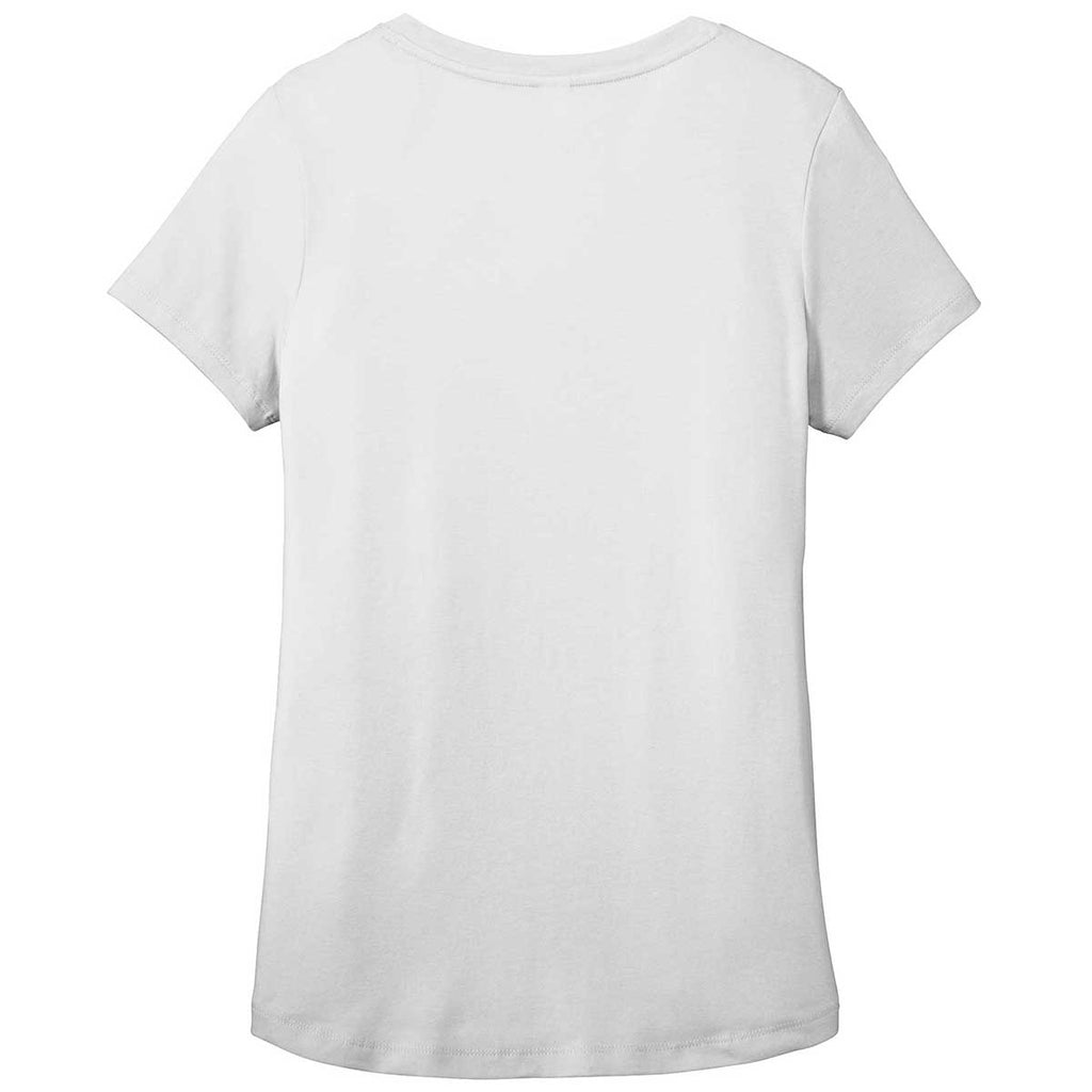 District Women's White Flex Scoop Neck Tee