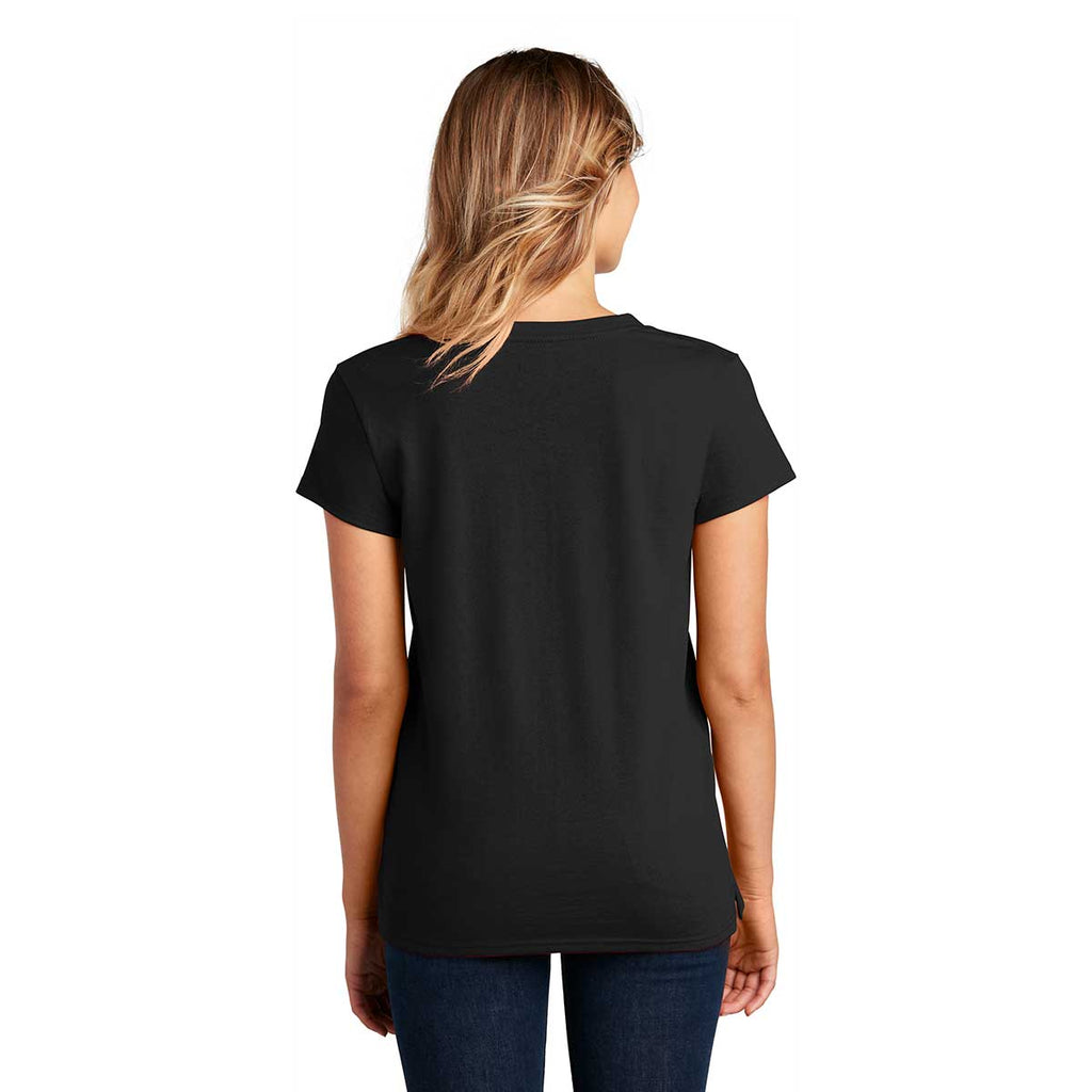 District Women's Black Re-Tee V-Neck