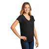 District Women's Black Re-Tee V-Neck