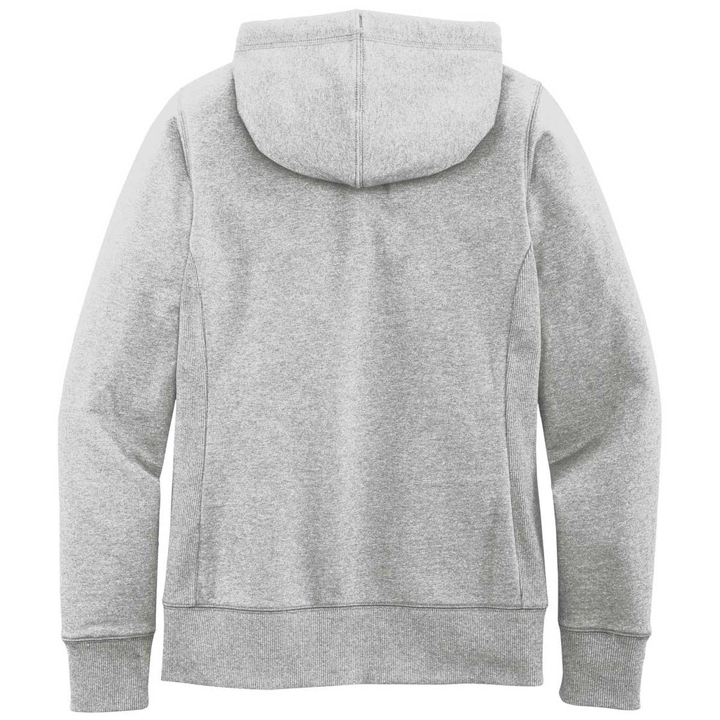 District Women's Light Heather Grey Re-Fleece Full-Zip Hoodie