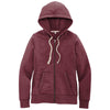 District Women's Maroon Heather Re-Fleece Full-Zip Hoodie