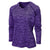 BAW Women's Purple Vintage Heather Dry-Tek Long Sleeve Shirt