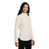 Eddie Bauer Women's Ivory Half Zip Microfleece Jacket