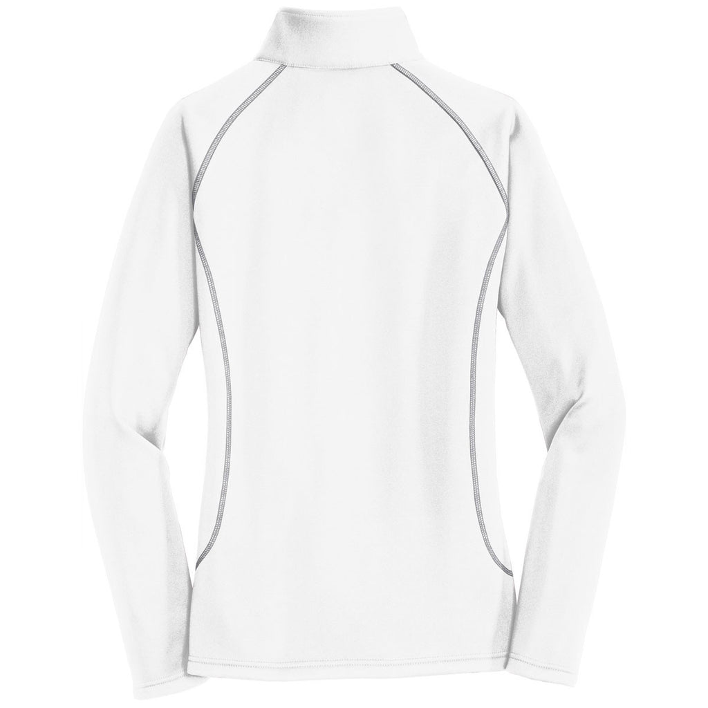 Eddie Bauer Women's White 1/2-Zip Base Layer Fleece