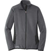 Eddie Bauer Women's Dark Charcoal Heather Full-Zip Heather Stretch Fleece Jacket