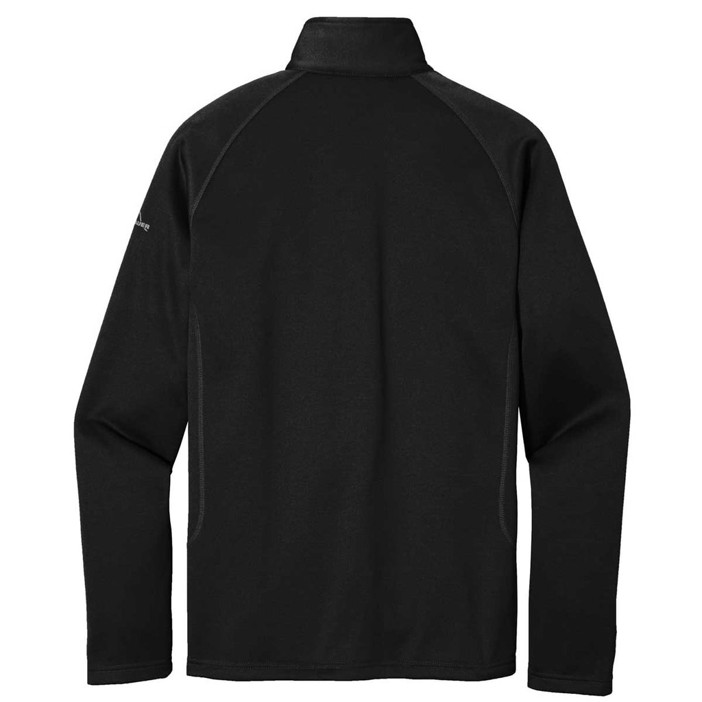 Eddie Bauer Men's Black Smooth Fleece Base Layer Full-Zip