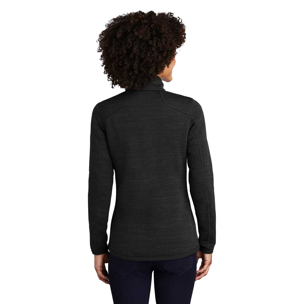 Eddie Bauer Women's Black Sweater Fleece Full Zip