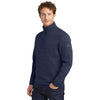 Eddie Bauer Men's River Blue Heather Sweater Fleece Quarter Zip