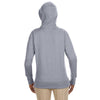 Econscious Women's Athletic Grey Organic/Recycled Heathered Fleece Full-Zip Hoodie