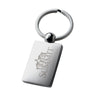 Valumark Silver Rectangle Chrome Swivel Keyring