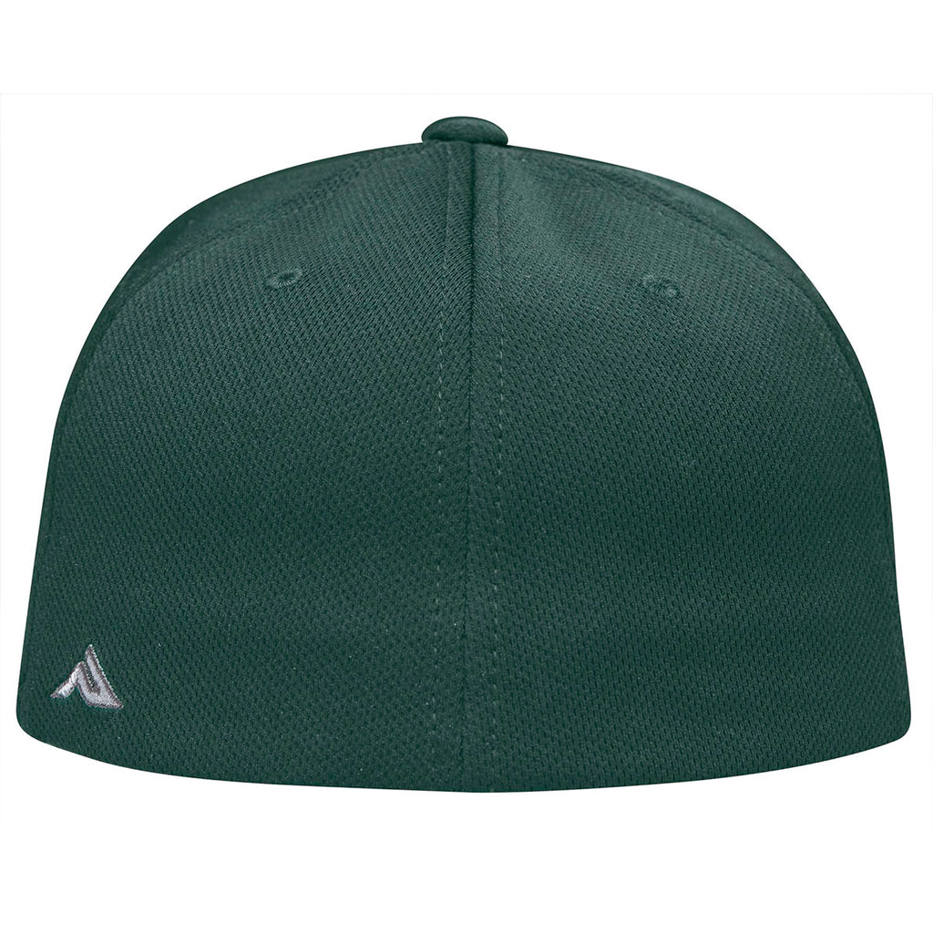 Pacific Headwear White/Dark Green/Dark Green Premium P-Tec FlexFit Cap