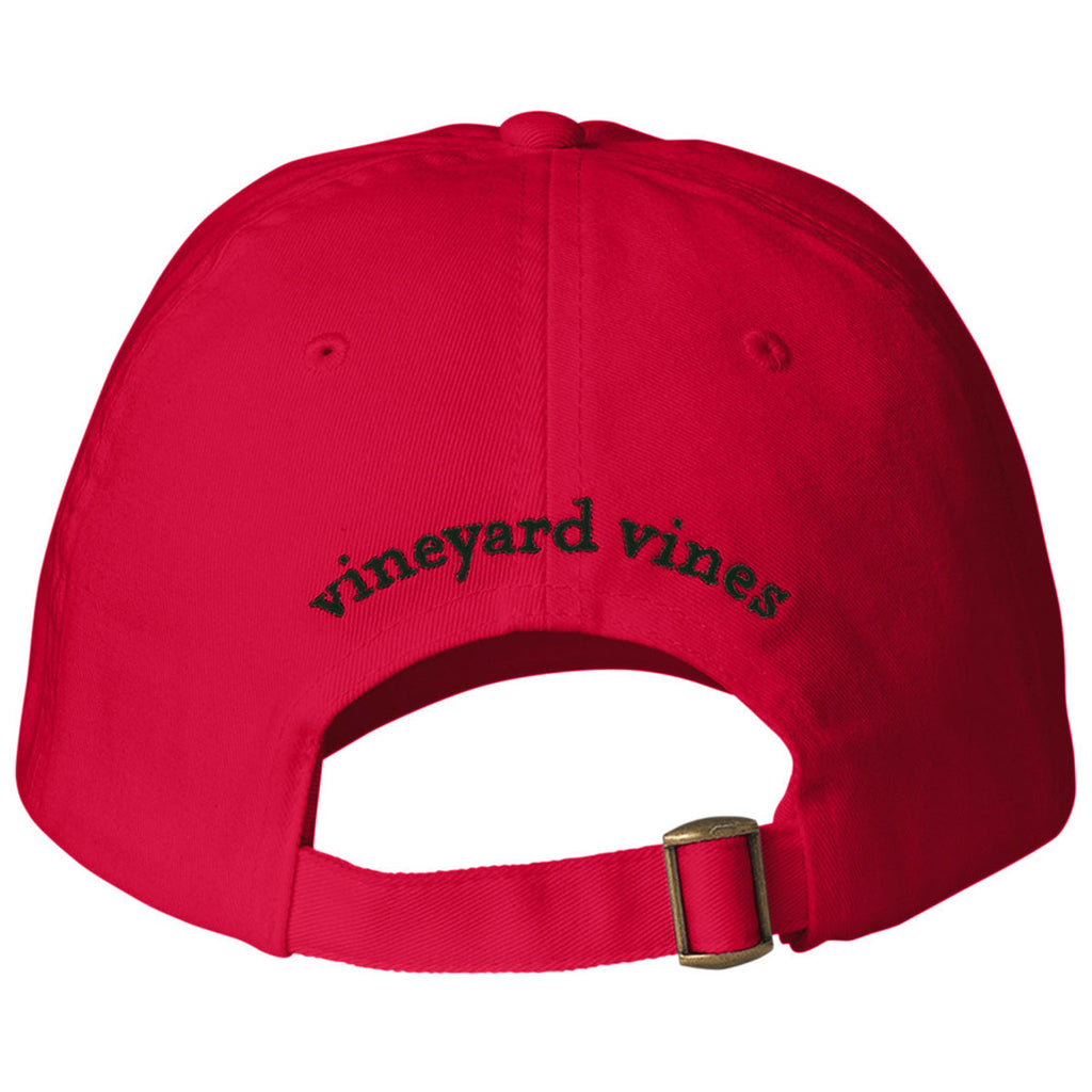 Vineyard Vines Light House Red Cap Baseball Hat