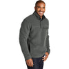 Port Authority Men's Grey Steel Camp Fleece Snap Pullover