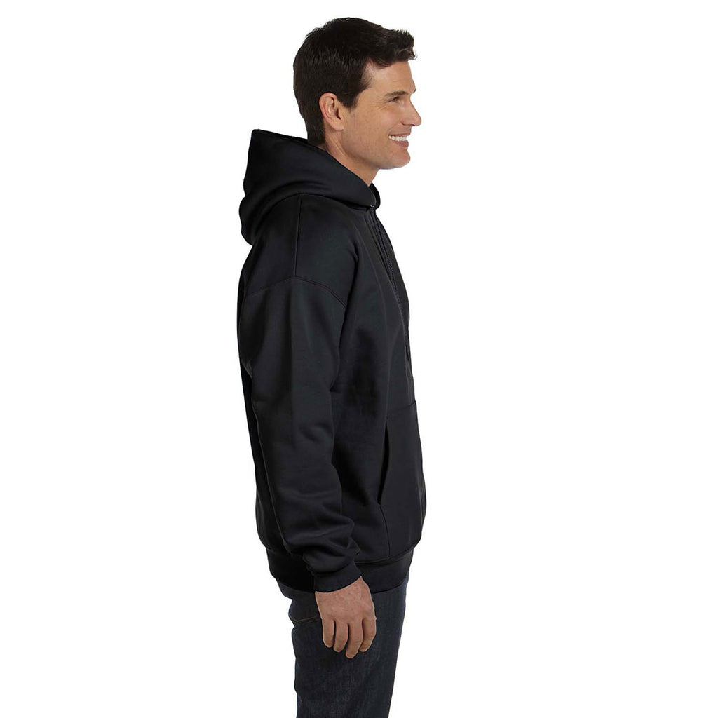 Hanes Men's Black 9.7 oz. Ultimate Cotton 90/10 Pullover Hood