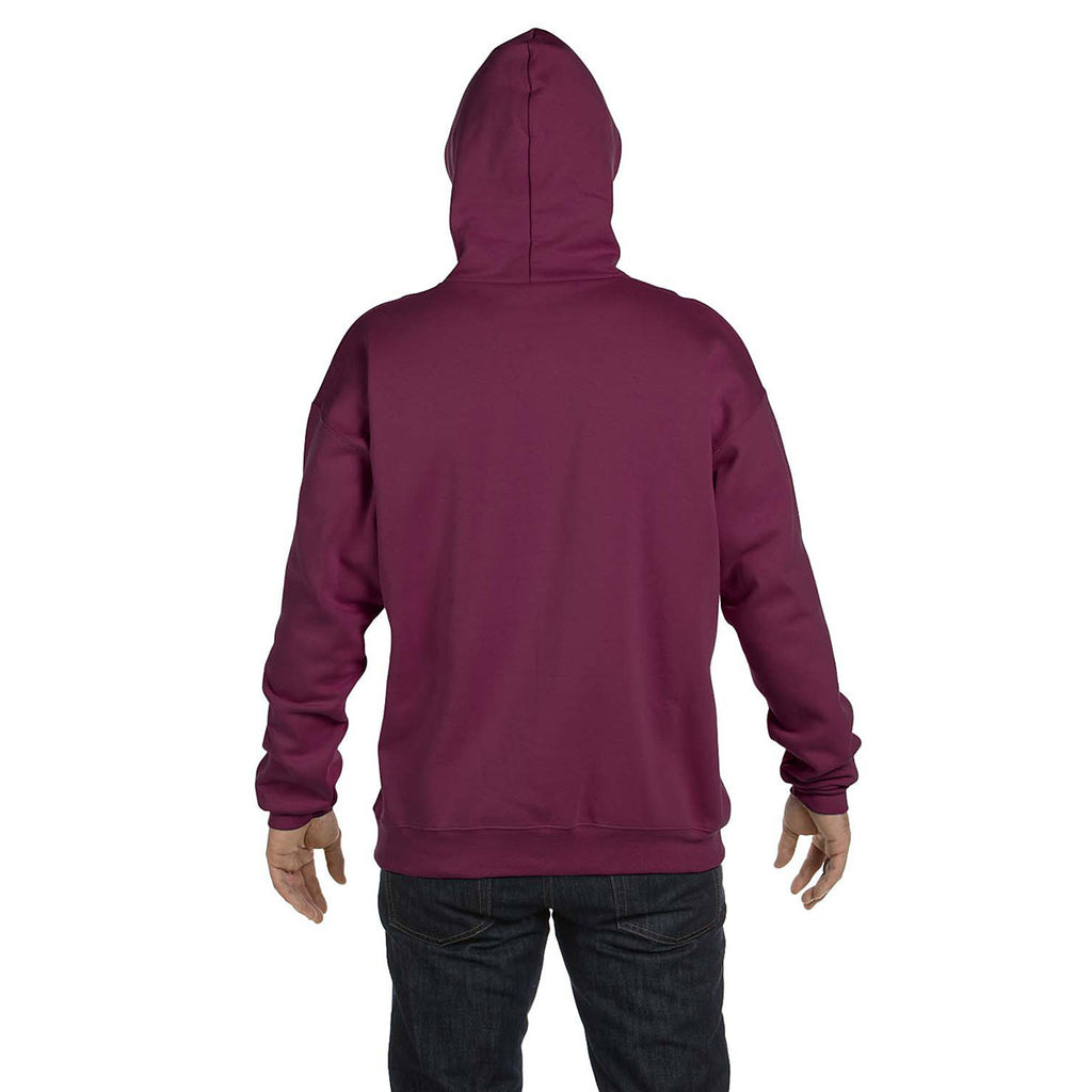 Hanes Men's Maroon 9.7 oz. Ultimate Cotton 90/10 Pullover Hood