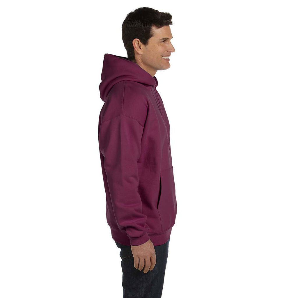 Hanes Men's Maroon 9.7 oz. Ultimate Cotton 90/10 Pullover Hood