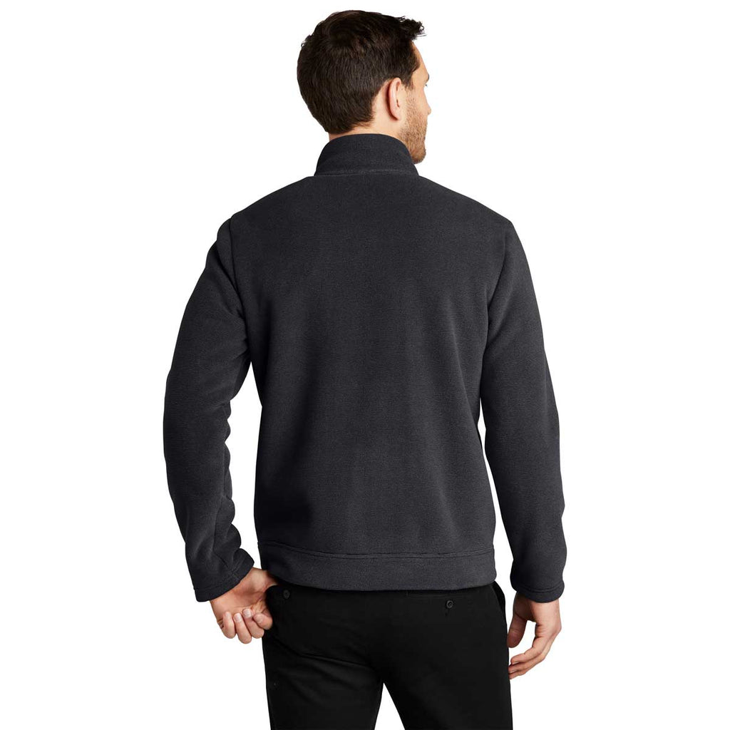 Port Authority Men's Graphite/Deep Black Ultra Warm Brushed Fleece Jacket