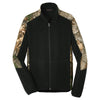 Port Authority Men's Black/Realtree Xtra Camouflage Microfleece Full-Zip Jacket