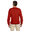 Hanes Men's Deep Red 9.7 oz. Ultimate Cotton 90/10 Fleece Crew