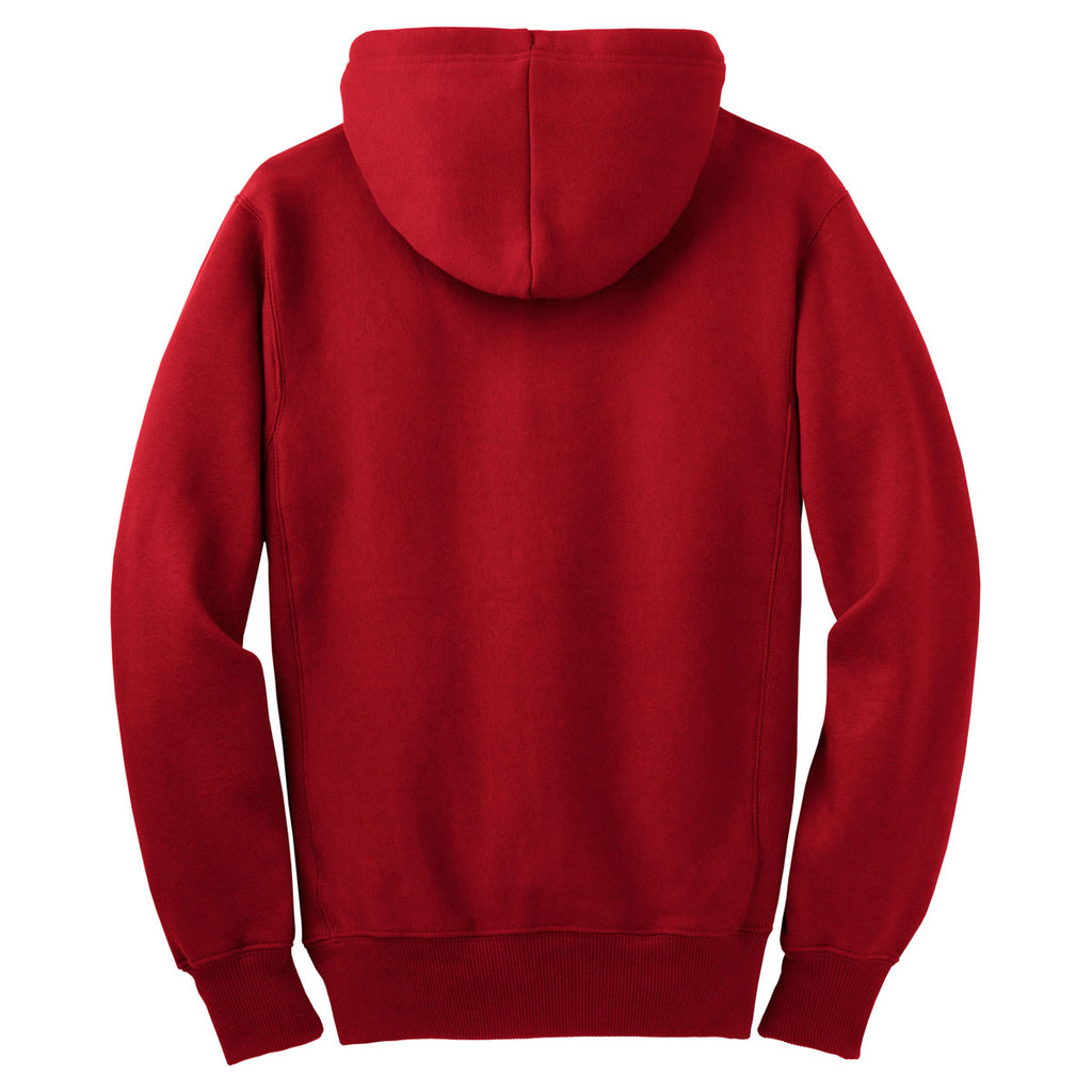 Sport-Tek Men's Red Super Heavyweight Full-Zip Hooded Sweatshirt