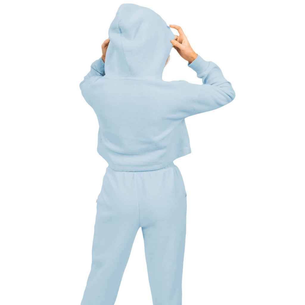 Feat Women's BurrBlue BlanketBlend Crop Hoodie