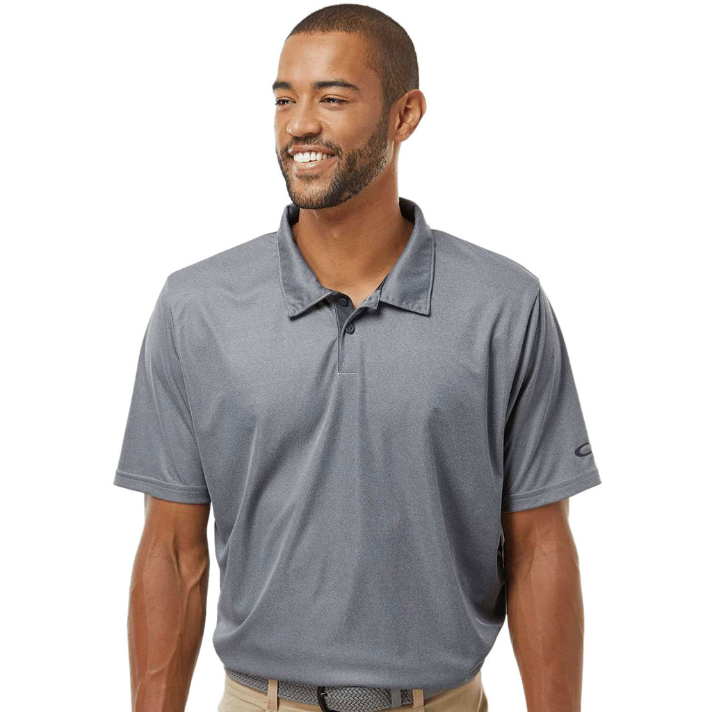 Oakley Men's New Granite Heather Team Issue Hydrolix Polo