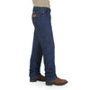 Wrangler Men's Dark Wash Flame Resistant Original Fit Jeans