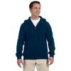 Gildan Unisex Navy DryBlend 9 oz. 50/50 Full Zip Hoodie