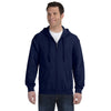 Gildan Unisex Navy Heavy Blend 50/50 Full Zip Hoodie