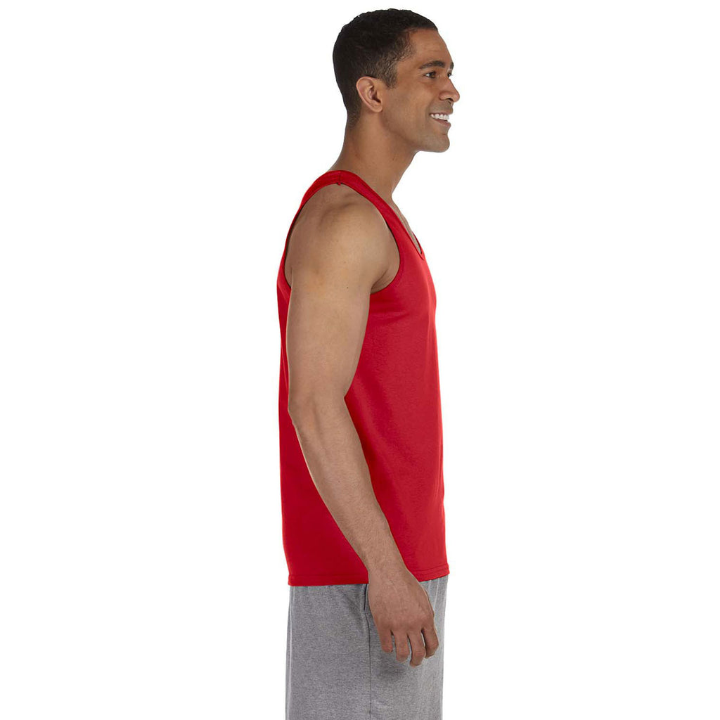 Gildan Men's Red Ultra Cotton 6 oz. Tank