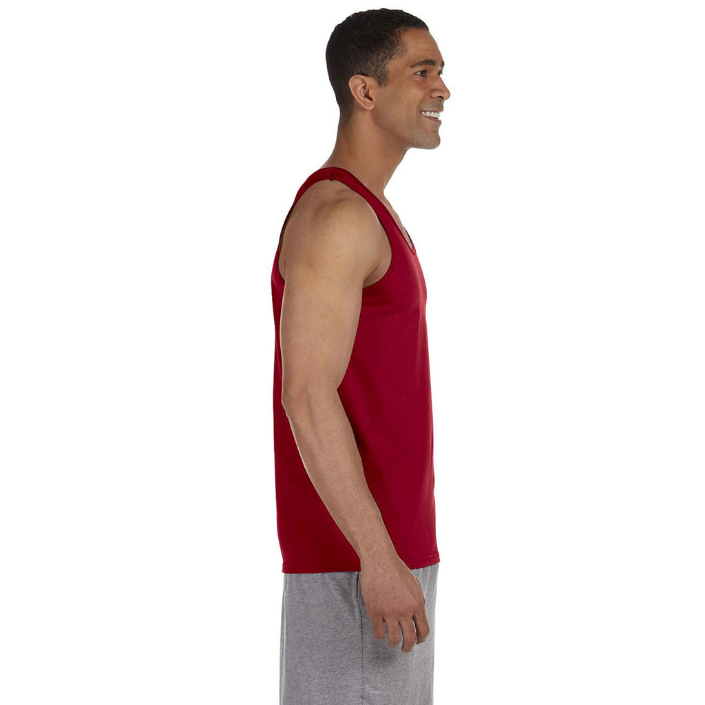 Gildan Men's Cardinal Red Ultra Cotton 6 oz. Tank