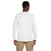 Gildan Men's White Ultra Cotton 6 oz. Long-Sleeve Pocket T-Shirt