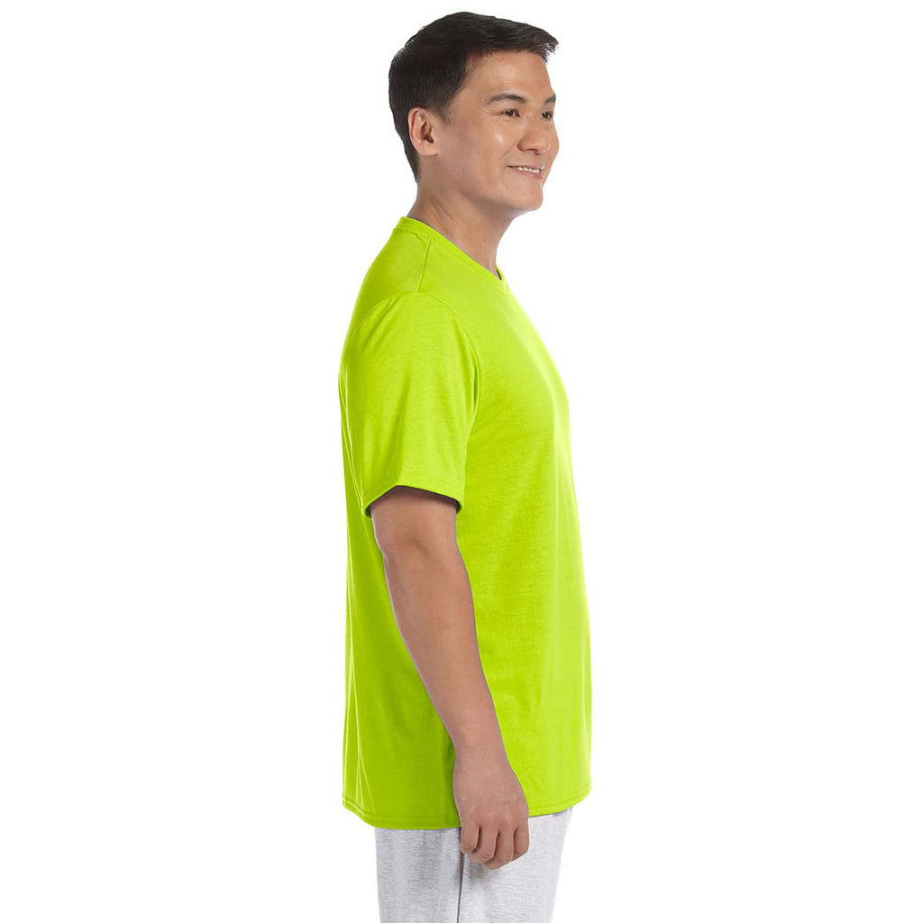 Gildan Men's Safety Green Performance T-Shirt