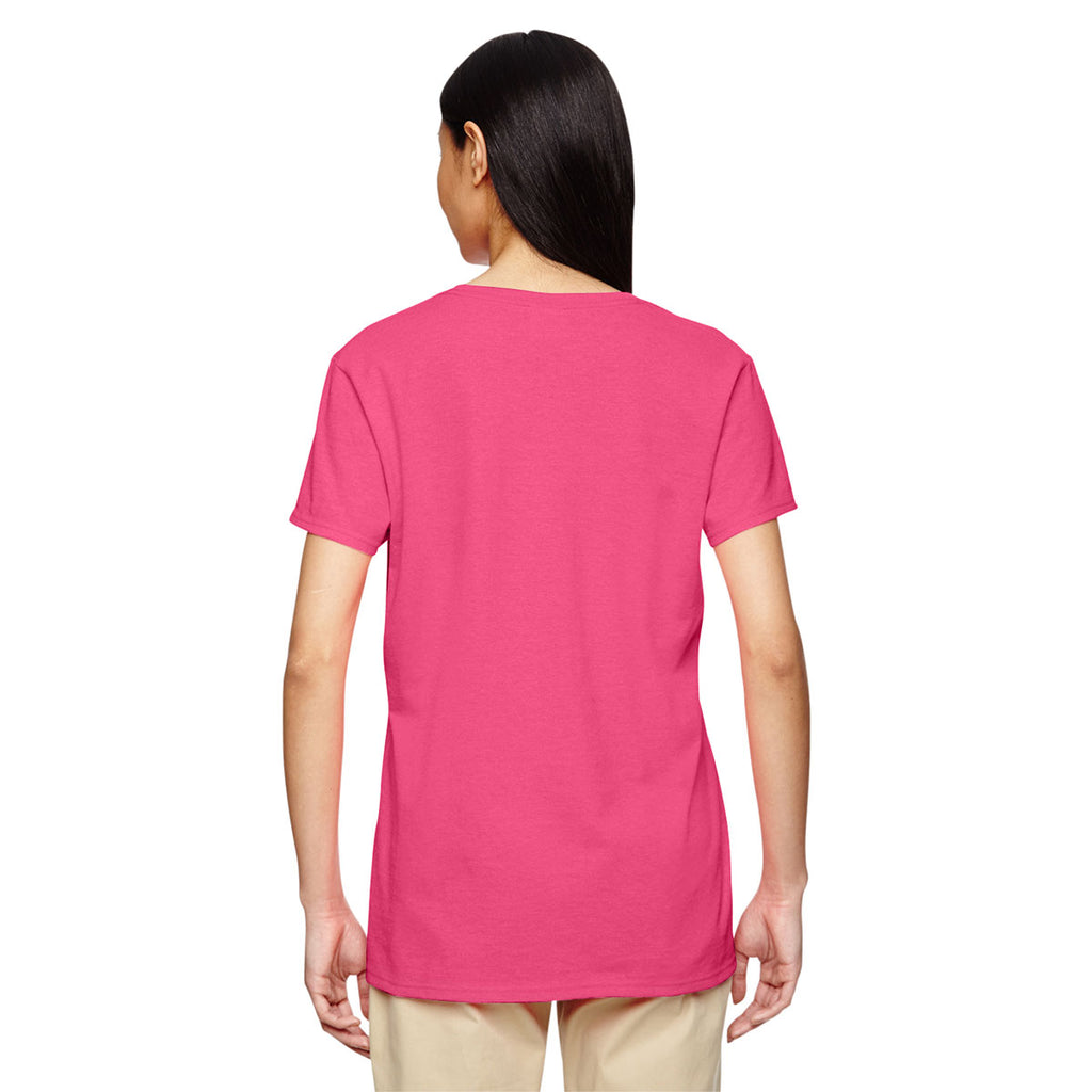 Gildan Women's Safety Pink 5.3 oz. T-Shirt