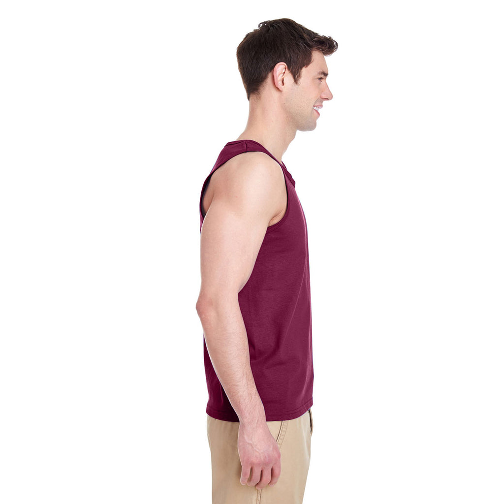 Gildan Men's Maroon Heavy Cotton 5.3 oz. Tank