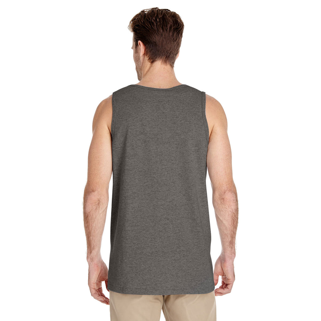 Gildan Men's Graphite Heather Heavy Cotton 5.3 oz. Tank