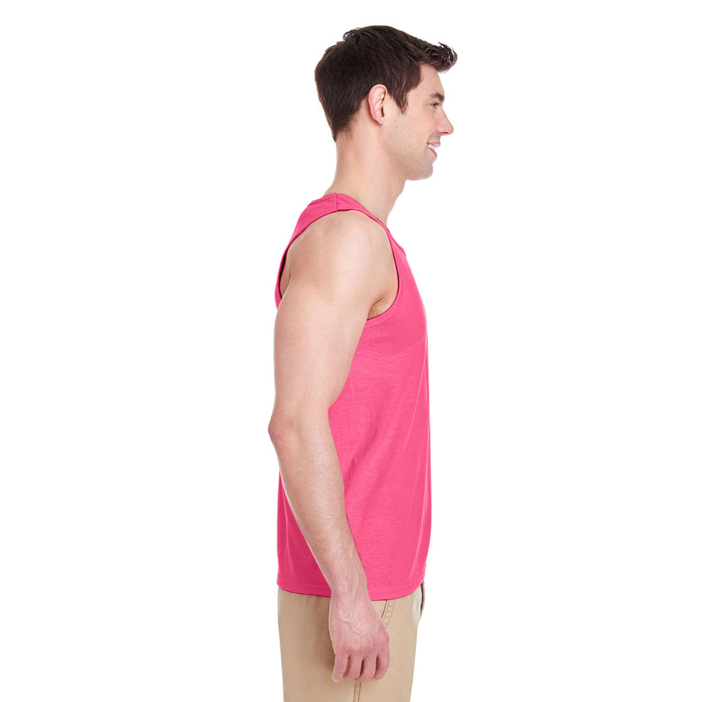 Gildan Men's Safety Pink Heavy Cotton 5.3 oz. Tank