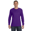 Gildan Men's Purple 5.3 oz. Long Sleeve T-Shirt