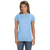 Gildan Women's Light Blue Softstyle 4.5 oz. Fitted T-Shirt