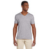 Gildan Men's RS Sport Grey Softstyle 4.5 oz. V-Neck T-Shirt