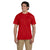 Gildan Unisex Red 5.5 oz. 50/50 Pocket T-Shirt