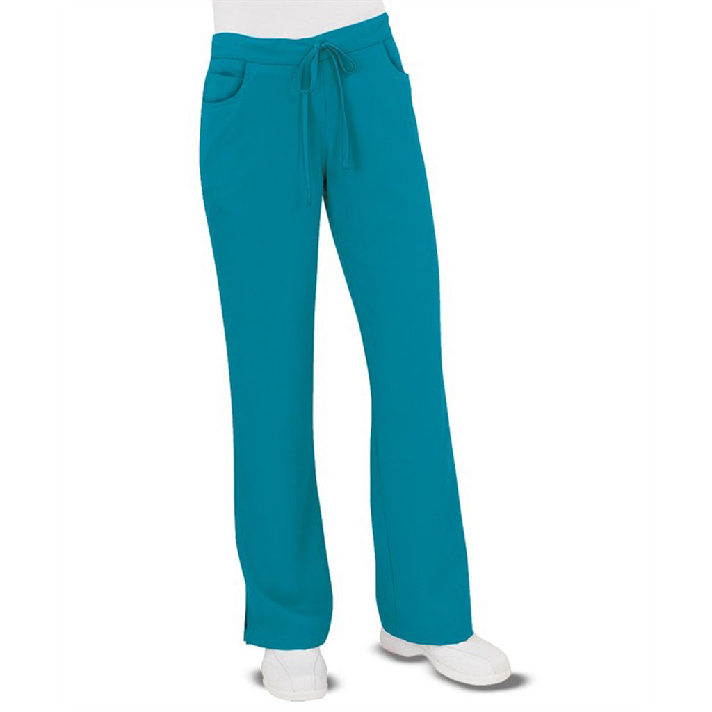 Grey's Anatomy Women's Teal Tie Front Pant