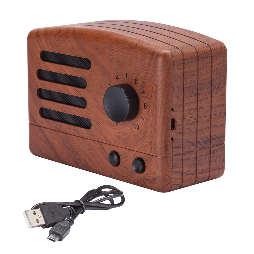 Logomark Brown Vintage Retro Bluetooth Speaker