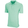 Greg Norman Men's Mint Protek Micro Stripe Polo