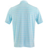 Greg Norman Men's Seaside Blue Heather LAB Stripe Polo