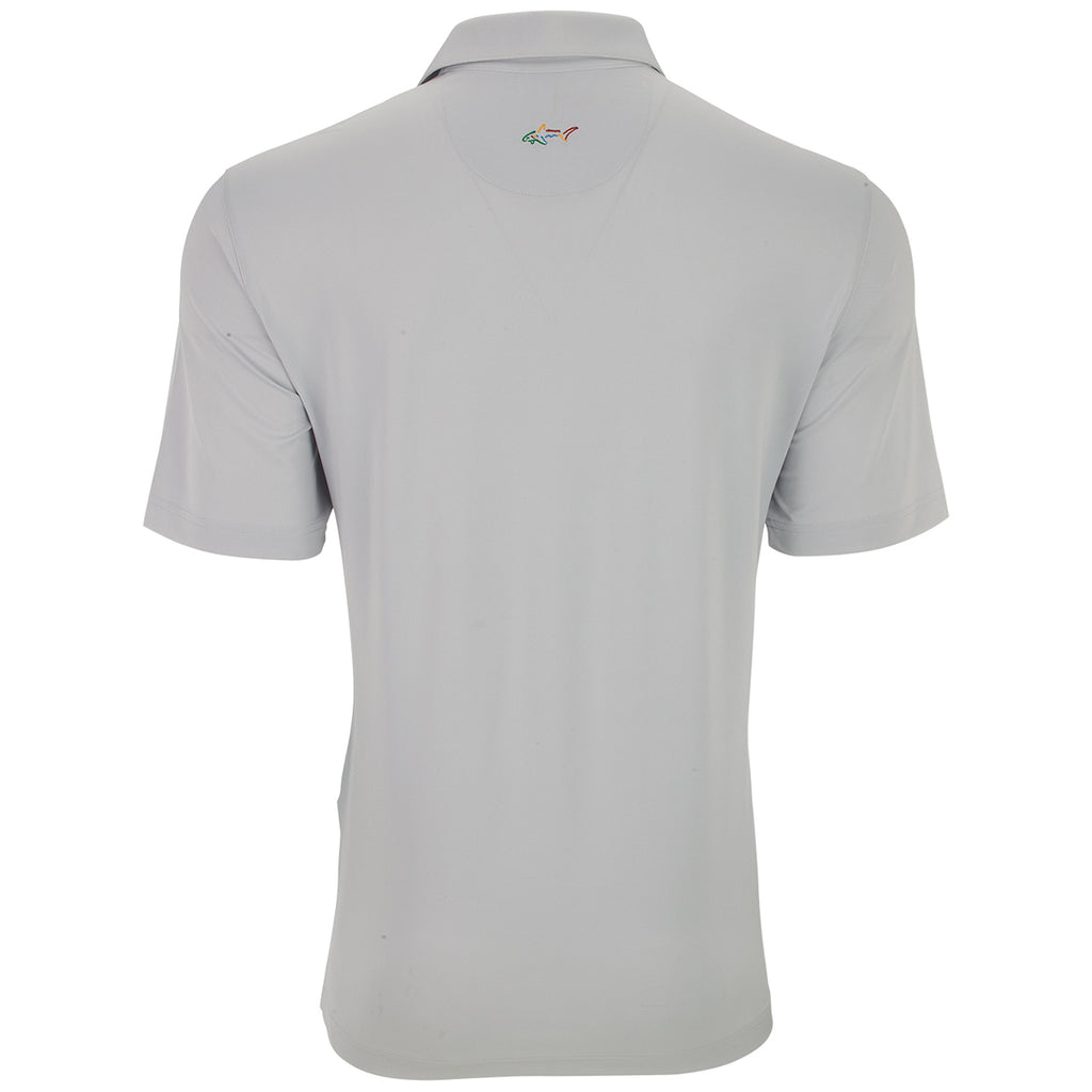 Greg Norman Men's Grey Freedom Polo