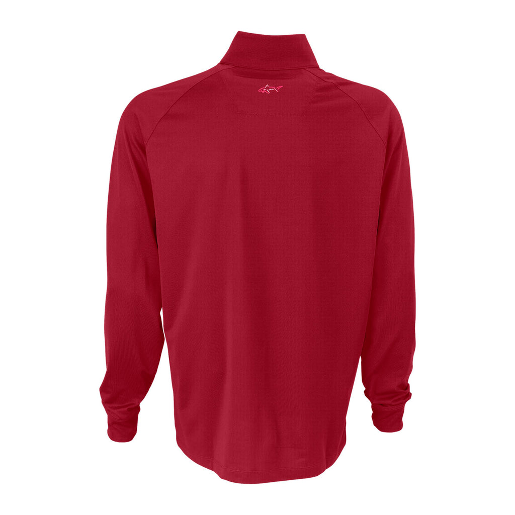 Greg Norman Men's Cardinal Play Dry 1/4-Zip Performance Mock